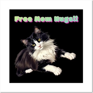 Pepe says... Free Mom Hugs!! Navy Posters and Art